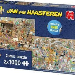 Jan Van Haasteren A Trip To The Museum Puzzel - 2 X 1000 Stukjes (without Gift) -Exporteren puzzels winkel 550x458 27