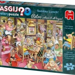 Wasgij Retro Mystery 5 Zondagse Lunch! Puzzel - 1000 Stukjes 19 Wasgij Retro Mystery 5 Zondagse Lunch! Puzzel - 1000 Stukjes -Exporteren puzzels winkel 550x458 286