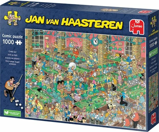 Jumbo Jan Van Haasteren Krijt Op Tijd! - Legpuzzel 1000 Stukjes 5 Jumbo Jan Van Haasteren Krijt Op Tijd! - Legpuzzel 1000 Stukjes - Afbeelding 3