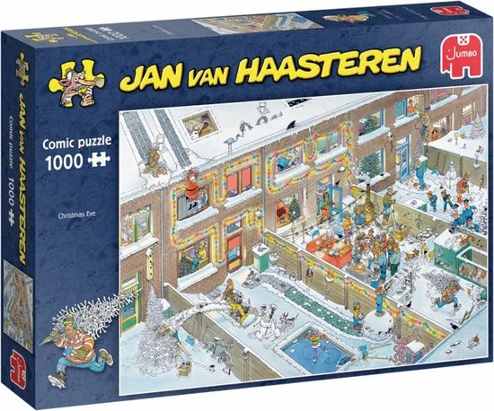 Jumbo - Jan Van Haasteren - Kerstavond - Legpuzzel 1000 Stukjes 3 Jumbo - Jan Van Haasteren - Kerstavond - Legpuzzel 1000 Stukjes