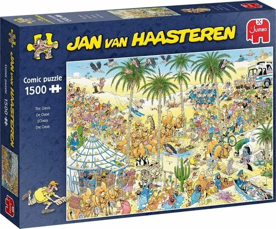 Jan Van Haasteren De Oase Puzzel - 1500 Stukjes 3 Jan Van Haasteren De Oase Puzzel - 1500 Stukjes