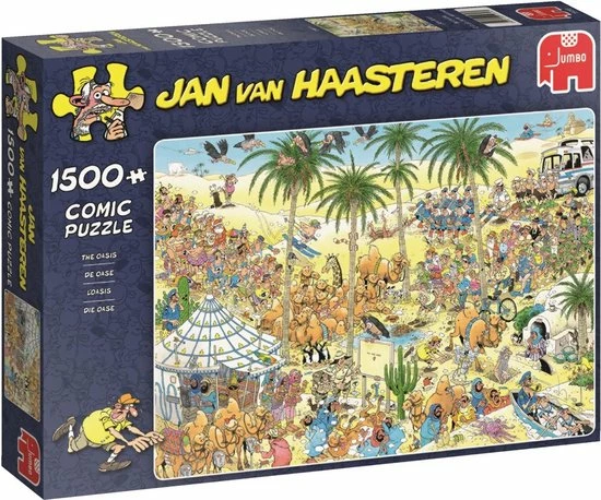 Jan Van Haasteren De Oase Puzzel - 1500 Stukjes 9 Jan Van Haasteren De Oase Puzzel - 1500 Stukjes - Afbeelding 7
