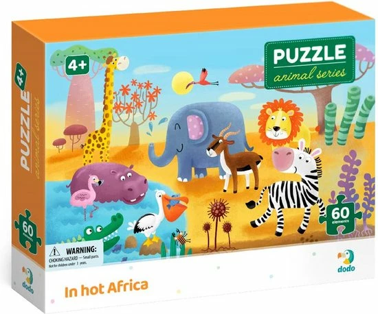 DODO Toys - Puzzel Dieren 4+ -60 Stukjes - 23x32 Cm - Dieren Speelgoed Voor Kinderen - Kinderpuzzel 4 Jaar 8 DODO Toys - Puzzel Dieren 4+ -60 Stukjes - 23x32 Cm - Dieren Speelgoed Voor Kinderen - Kinderpuzzel 4 Jaar - Afbeelding 6