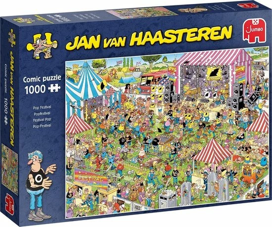 Jan Van Haasteren Popfestival Puzzel - 1000 Stukjes 3 Jan Van Haasteren Popfestival Puzzel - 1000 Stukjes
