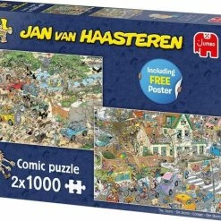 Jan Van Haasteren Safari & Storm 2-in-1 Puzzel - 2 X 1000 Stukjes -Exporteren puzzels winkel 550x458 4