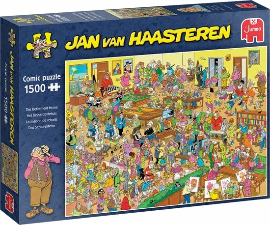 Jan Van Haasteren Het Bejaardentehuis 1500 Stukjes - Legpuzzel 3 Jan Van Haasteren Het Bejaardentehuis 1500 Stukjes - Legpuzzel