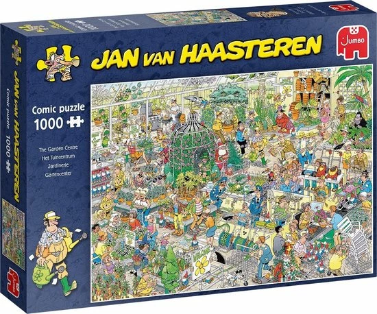 Jan Van Haasteren Het Tuincentrum Puzzel - 1000 Stukjes 4 Jan Van Haasteren Het Tuincentrum Puzzel - 1000 Stukjes - Afbeelding 2