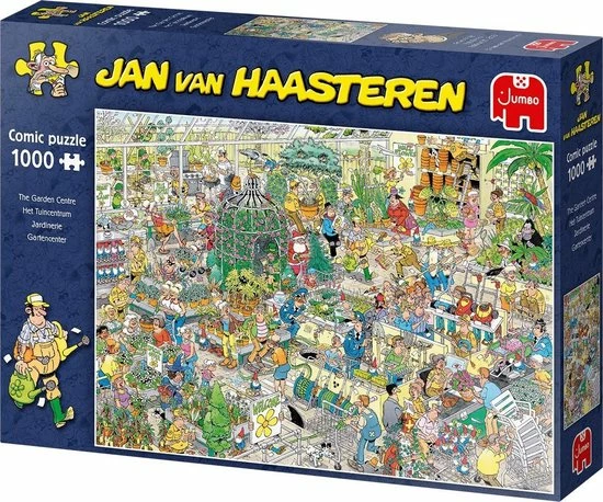 Jan Van Haasteren Het Tuincentrum Puzzel - 1000 Stukjes 8 Jan Van Haasteren Het Tuincentrum Puzzel - 1000 Stukjes - Afbeelding 6