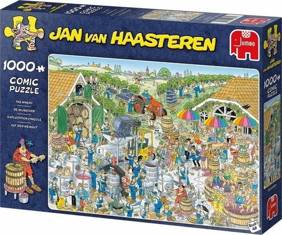 Jan Van Haasteren De Wijnmakerij Puzzel - 1000 Stukjes 5 Jan Van Haasteren De Wijnmakerij Puzzel - 1000 Stukjes - Afbeelding 3