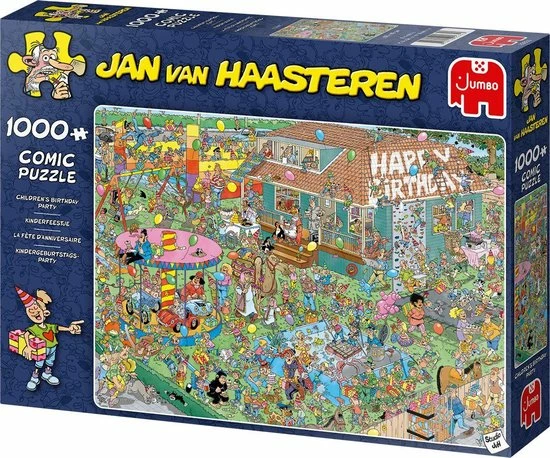 Jan Van Haasteren Kinderfeestje Puzzel - 1000 Stukjes 8 Jan Van Haasteren Kinderfeestje Puzzel - 1000 Stukjes - Afbeelding 6