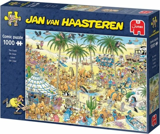 Jan Van Haasteren De Oase Puzzel - 1000 Stukjes 4 Jan Van Haasteren De Oase Puzzel - 1000 Stukjes - Afbeelding 2