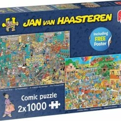 Jan Van Haasteren De Muziekwinkel & Vakantiekriebels Puzzel - 2 X 1000 Stukjes 19 Jan Van Haasteren De Muziekwinkel & Vakantiekriebels Puzzel - 2 X 1000 Stukjes -Exporteren puzzels winkel 550x458 80