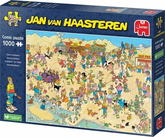 Jan Van Haasteren Zandsculpturen - Legpuzzel - 1000 Stukjes 4 Jan Van Haasteren Zandsculpturen - Legpuzzel - 1000 Stukjes - Afbeelding 2