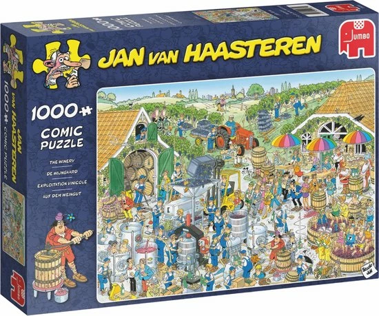 Jan Van Haasteren De Wijnmakerij Puzzel - 1000 Stukjes 3 Jan Van Haasteren De Wijnmakerij Puzzel - 1000 Stukjes