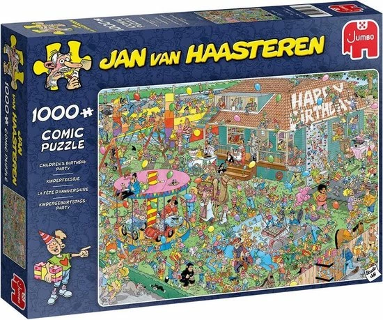 Jan Van Haasteren Kinderfeestje Puzzel - 1000 Stukjes 3 Jan Van Haasteren Kinderfeestje Puzzel - 1000 Stukjes