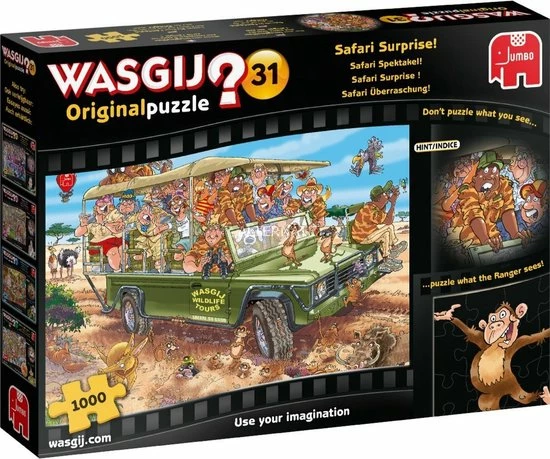 Wasgij Original 31 Safari Spektakel! Puzzel - 1000 Stukjes 5 Wasgij Original 31 Safari Spektakel! Puzzel - 1000 Stukjes - Afbeelding 3