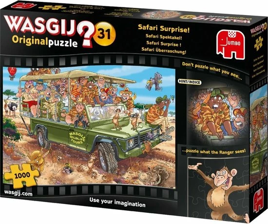 Wasgij Original 31 Safari Spektakel! Puzzel - 1000 Stukjes 6 Wasgij Original 31 Safari Spektakel! Puzzel - 1000 Stukjes - Afbeelding 4