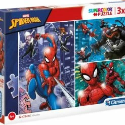 Spider-Man Puzzel Puzzle - 3 Puzzles In 1 - 3 X 48 - Vanaf 4 Jaar - Clementoni - Spiderman