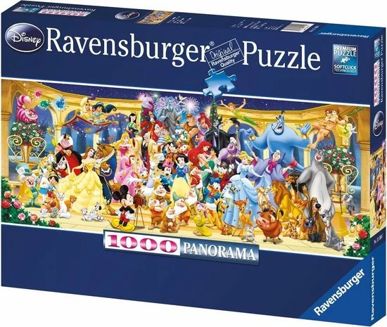 Ravensburger Puzzel Panorama Disney Groepsfoto - Legpuzzel - 1000 Stukjes 5 Ravensburger Puzzel Panorama Disney Groepsfoto - Legpuzzel - 1000 Stukjes - Afbeelding 3