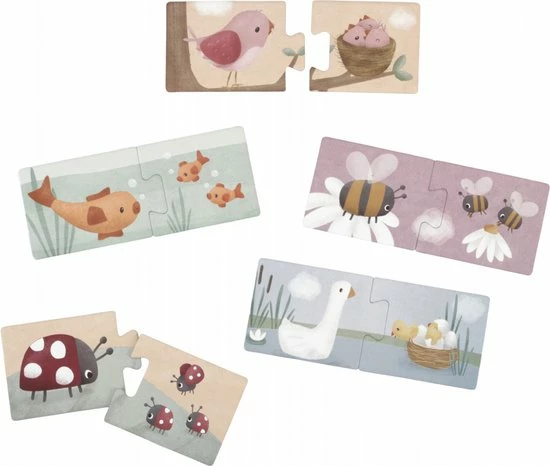 Little Dutch - Duo Puzzel Flowers & Butterflies FSC 5 Little Dutch - Duo Puzzel Flowers & Butterflies FSC - Afbeelding 3