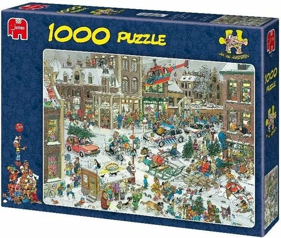 Jan Van Haasteren Kerstmis Puzzel - 1000 Stukjes 11 Jan Van Haasteren Kerstmis Puzzel - 1000 Stukjes - Afbeelding 9