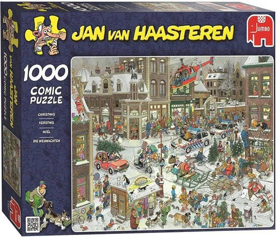 Jan Van Haasteren Kerstmis Puzzel - 1000 Stukjes 15 Jan Van Haasteren Kerstmis Puzzel - 1000 Stukjes - Afbeelding 13