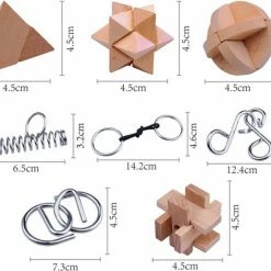 ICollection IQ Puzzel 3D - Metaal En Hout - 8 Verschillende Breinbrekers 13 ICollection IQ Puzzel 3D - Metaal En Hout - 8 Verschillende Breinbrekers -Exporteren puzzels winkel 550x472 6