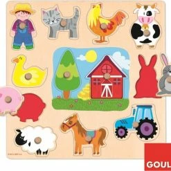 Goula Vormenpuzzel Boerderij Junior Hout 12 Stukjes -Exporteren puzzels winkel 550x473 7