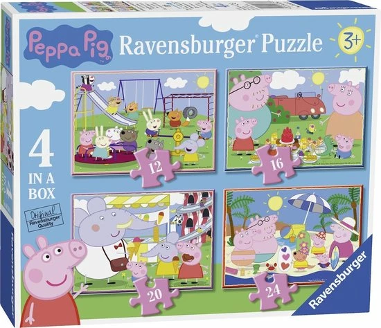 Ravensburger Peppa Pig Puzzelbox Puzzels 12+16+20+24 Stukjes - Kinderpuzzel 8 Ravensburger Peppa Pig Puzzelbox Puzzels 12+16+20+24 Stukjes - Kinderpuzzel - Afbeelding 6