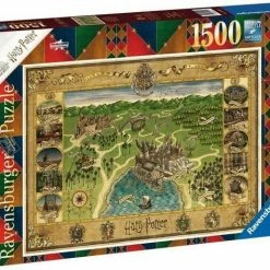 Ravensburger Puzzel Harry Potter Hogwarts Map - Legpuzzel - 1500 Stukjess -Exporteren puzzels winkel 550x474 7