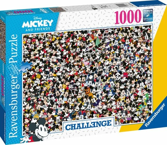 Ravensburger Puzzel Challenge Mickey - Legpuzzel - 1000 Stukjes 6 Ravensburger Puzzel Challenge Mickey - Legpuzzel - 1000 Stukjes - Afbeelding 4