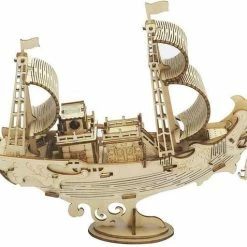 Robotime 3D Puzzel Modelbouw Pakket Japanese Diplomatic Ship TG307