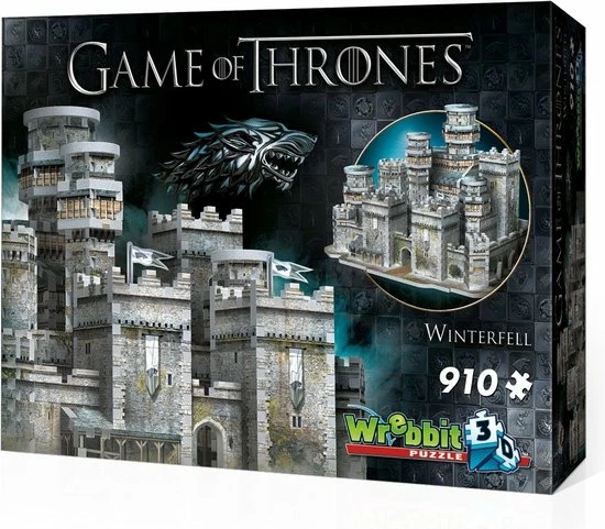 Wrebbit Puzzles Winterfell - Game Of Thrones 3D Puzzel 910 Stukjes 3 Wrebbit Puzzles Winterfell - Game Of Thrones 3D Puzzel 910 Stukjes
