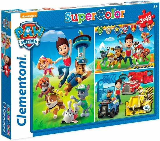 Clementoni - Paw Patrol Legpuzzel - Kinderpuzzel - 3 Puzzels Van 48 Stukjes - 5-6 Jaar 5 Clementoni - Paw Patrol Legpuzzel - Kinderpuzzel - 3 Puzzels Van 48 Stukjes - 5-6 Jaar - Afbeelding 3