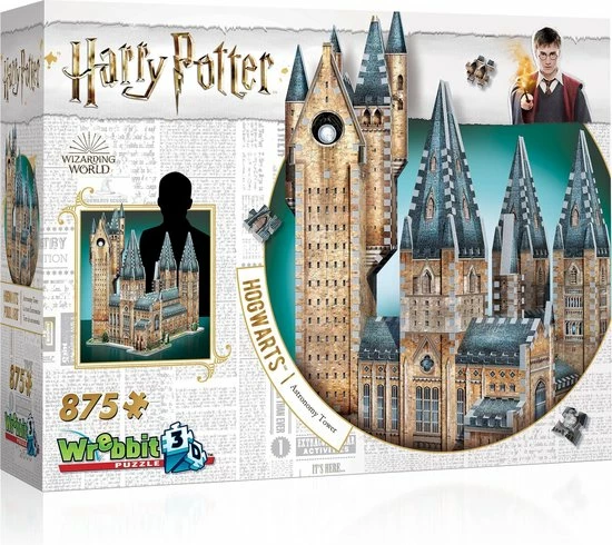 Hogwarts Astronomy Tower - Wrebbit 3D Puzzel - Harry Potter - 875 Stukjes 4 Hogwarts Astronomy Tower - Wrebbit 3D Puzzel - Harry Potter - 875 Stukjes - Afbeelding 2
