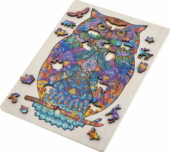 Grafix Houten Puzzel Uil | Unieke Puzzelstukjes In Vorm Van Dieren | 130 Puzzelstukjes | Puzzel Voor Kinderen En Volwassenen | Formaat 30 X 22.5 CM | Cadeau Voor Jong En Oud 8 Grafix Houten Puzzel Uil | Unieke Puzzelstukjes In Vorm Van Dieren | 130 Puzzelstukjes | Puzzel Voor Kinderen En Volwassenen | Formaat 30 X 22.5 CM | Cadeau Voor Jong En Oud - Afbeelding 6