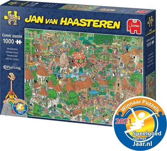 Jan Van Haasteren Efteling Sprookjesbos Puzzel - 1000 Stukjes 7 Jan Van Haasteren Efteling Sprookjesbos Puzzel - 1000 Stukjes - Afbeelding 5