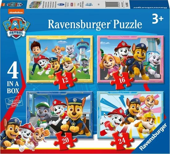 Ravensburger PAW Patrol - Puzzel - 4inbox - 12+16+20+24 Stukjes 3 Ravensburger PAW Patrol - Puzzel - 4inbox - 12+16+20+24 Stukjes