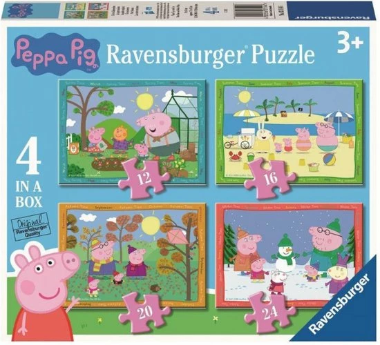 Ravensburger Puzzel Peppa Pig: 4 Seizoenen - 12+16+20+24 Stukjes 9 Ravensburger Puzzel Peppa Pig: 4 Seizoenen - 12+16+20+24 Stukjes - Afbeelding 7