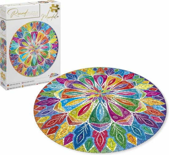 Grafix Voordeelpack 4x Puzzel 1000 Stukjes Volwassenen | Verschillende Ronde Puzzels | Diameter 68 CM | Legpuzzel 4 Grafix Voordeelpack 4x Puzzel 1000 Stukjes Volwassenen | Verschillende Ronde Puzzels | Diameter 68 CM | Legpuzzel - Afbeelding 2