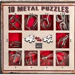 Eureka - Eureka! 10 Metalen Puzzels Rode Editie