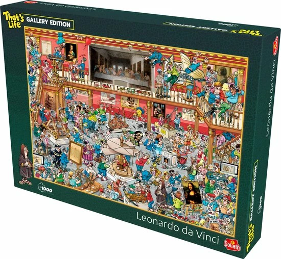 Goliath That's Life Gallery Edition: Leonardo Da Vinci - 1000 Puzzelstukjes - Legpuzzel (68x48cm) 8 Goliath That's Life Gallery Edition: Leonardo Da Vinci - 1000 Puzzelstukjes - Legpuzzel (68x48cm) - Afbeelding 6