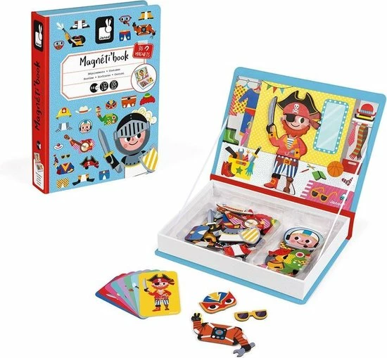 Janod Magnetibook - Verkleedfeest Jongens 6 Janod Magnetibook - Verkleedfeest Jongens - Afbeelding 4