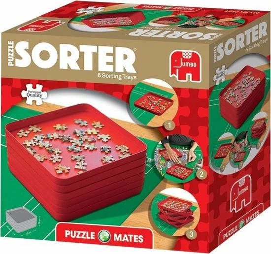 Jumbo Puzzle Mates Puzzle Sorter Puzzelsorteerder - Puzzelsorteerbak 16 Jumbo Puzzle Mates Puzzle Sorter Puzzelsorteerder - Puzzelsorteerbak - Afbeelding 14