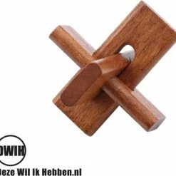 Merkloos Set Van 6 Houten IQ Puzzels - Breinbrekers - 3D Puzzel -Exporteren puzzels winkel 550x519 2