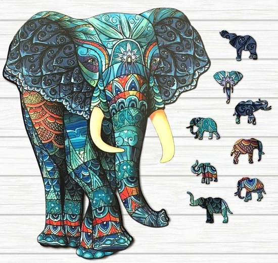 Legpuzzel Olifant 048 A3 | Houten Jigsaw Puzzel | 173 Stukjes | Dierenpuzzel| Meer Dan 50 Verschillende Modellen 5 Legpuzzel Olifant 048 A3 | Houten Jigsaw Puzzel | 173 Stukjes | Dierenpuzzel| Meer Dan 50 Verschillende Modellen - Afbeelding 3