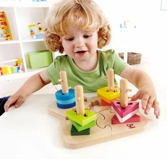 Hape Speelgoed - Vormen En Kleuren Puzzel 4 Hape Speelgoed - Vormen En Kleuren Puzzel - Afbeelding 2