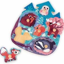 Janod Knoppuzzel - Bos -Exporteren puzzels winkel 550x526 3