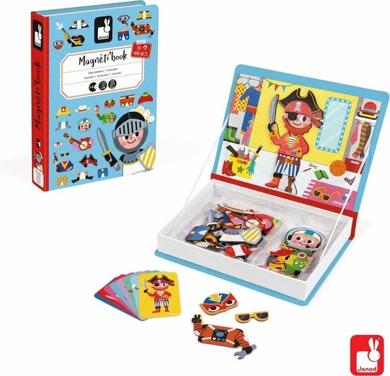 Janod Magnetibook - Verkleedfeest Jongens 14 Janod Magnetibook - Verkleedfeest Jongens - Afbeelding 12