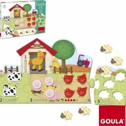 Goula Vormenpuzzel Boerderij Hout - Leren Tellen - 21 Stukjes -Exporteren puzzels winkel 550x532 2